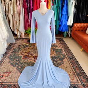 Light blue mermaid gown